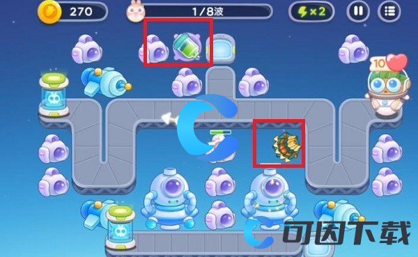 《保卫萝卜4》太空穿越第21关攻略介绍