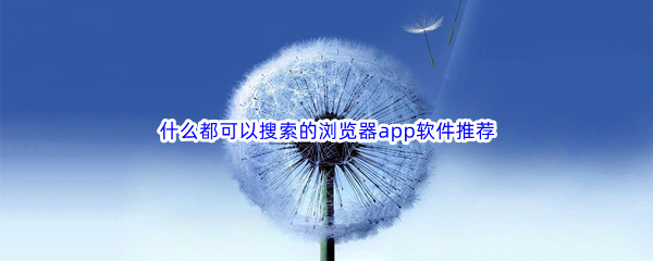 什么都可以搜索的浏览器app软件推荐