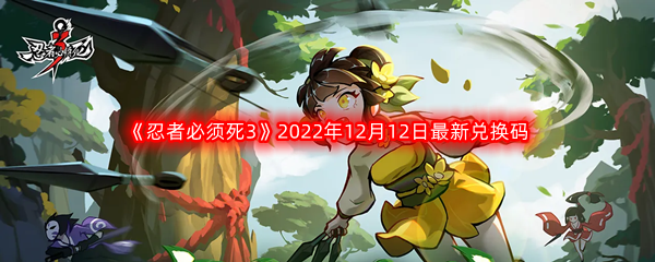 《忍者必须死3》2022年12月12日最新兑换码分享