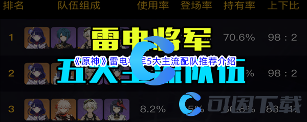 《原神》雷电将军5大主流配队推荐介绍