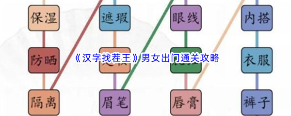 《汉字找茬王》男女出门通关攻略
