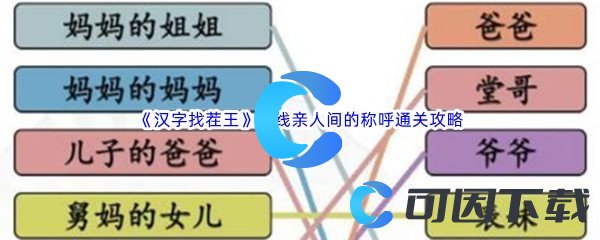 《汉字找茬王》连线亲人间的称呼通关攻略