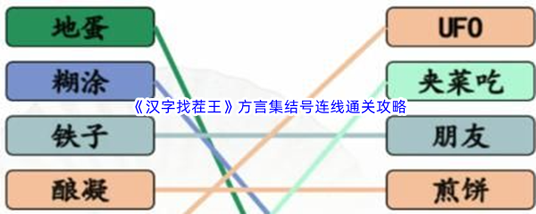 《汉字找茬王》方言集结号连线通关攻略