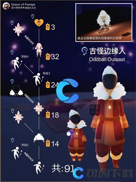 《Sky光遇》古怪边缘人先祖兑换图介绍