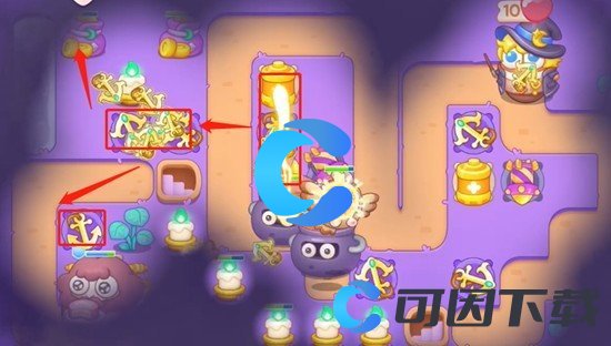 《保卫萝卜4》阿波与魔法宝藏第三十五关图文攻略