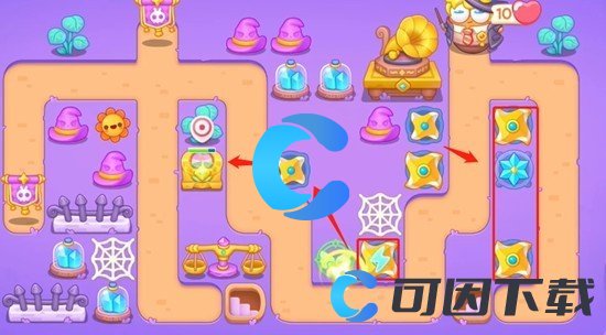 《保卫萝卜4》阿波与魔法宝藏第三十六关图文攻略