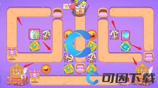 《保卫萝卜4》阿波与魔法宝藏第三十七关图文攻略