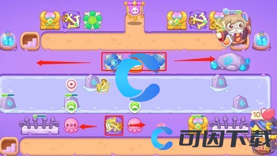 《保卫萝卜4》阿波与魔法宝藏第四十一关图文攻略