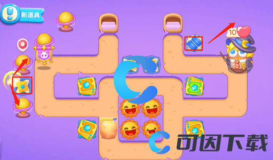《保卫萝卜4》阿波与魔法宝藏第五十关图文攻略