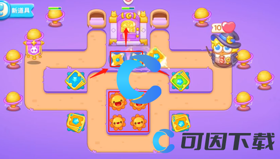 《保卫萝卜4》阿波与魔法宝藏第五十关图文攻略