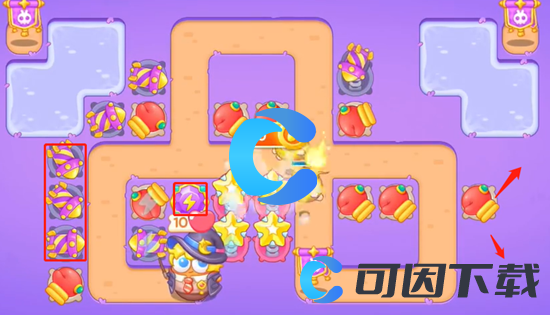 《保卫萝卜4》阿波与魔法宝藏第五十一关图文攻略