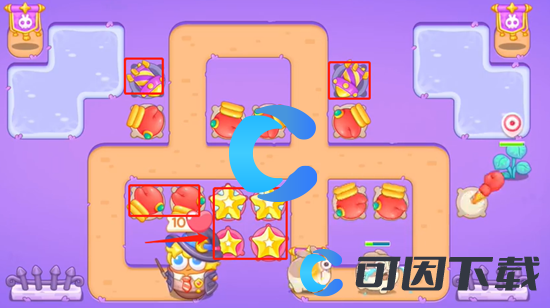 《保卫萝卜4》阿波与魔法宝藏第五十一关图文攻略