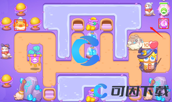《保卫萝卜4》阿波与魔法宝藏第五十二关图文攻略