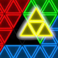 发光方块三角形拼图