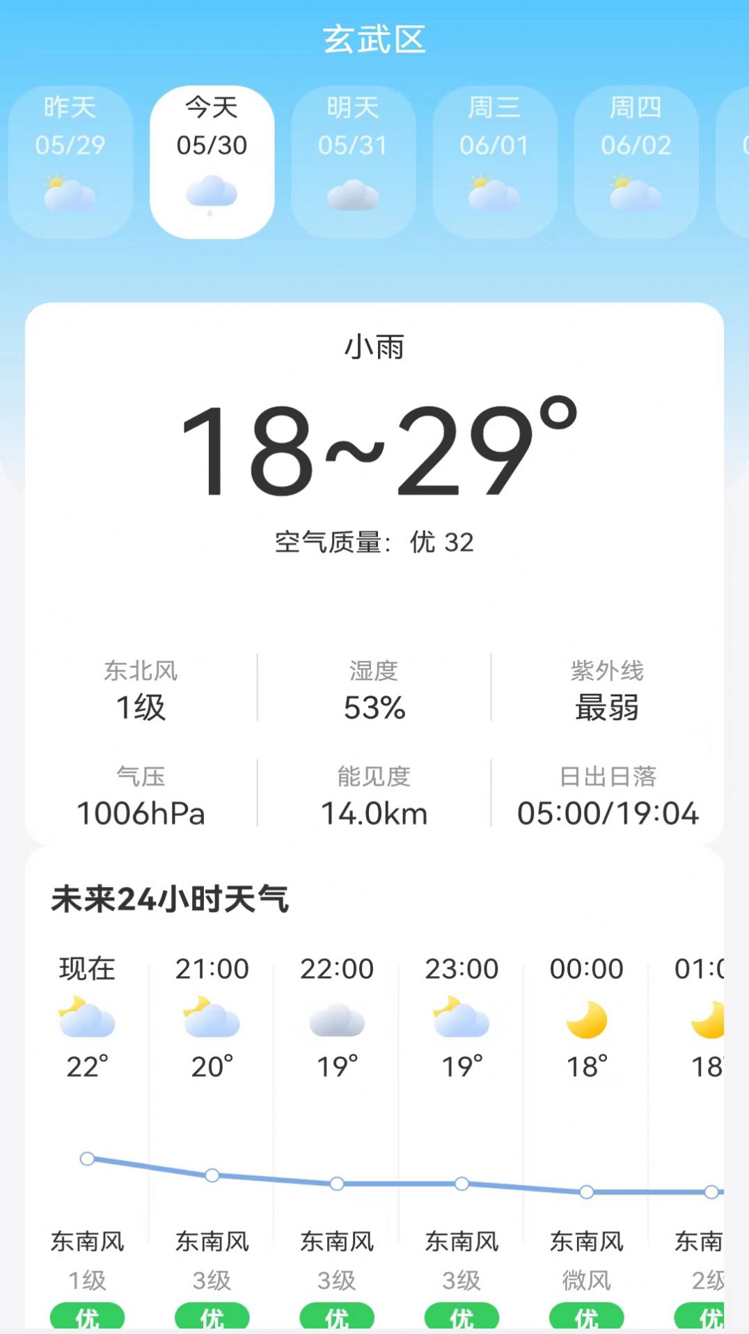 鸿运天气预报软件截图