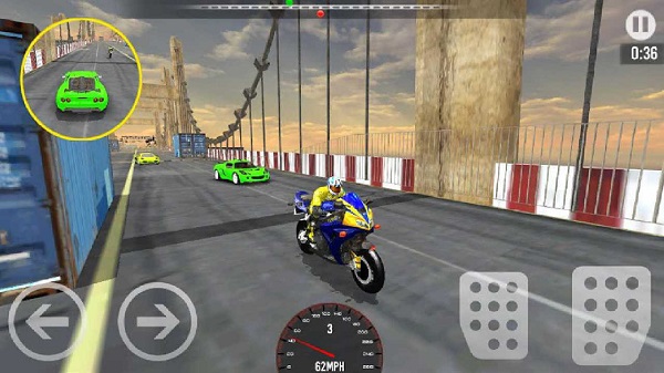 跑车vs摩托车骑行游戏截图
