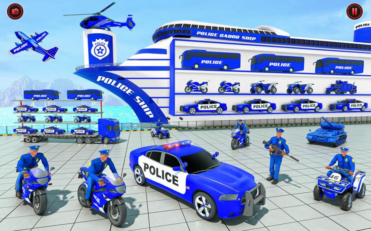 警察货物运输卡车手游app