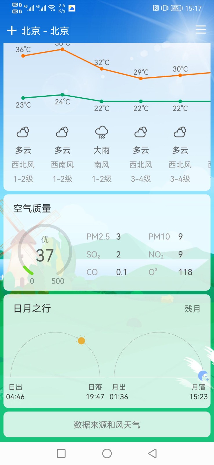 鼎鼎天气软件截图