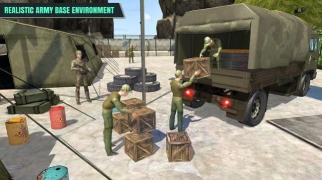 陆军越野卡车驾驶模拟游戏截图