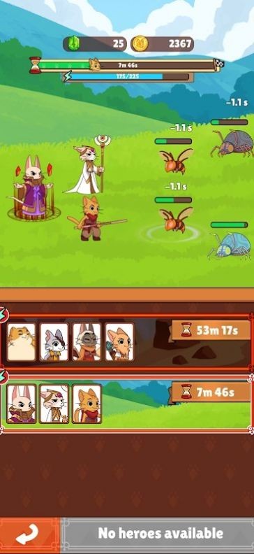 点击猫空闲英雄手游app