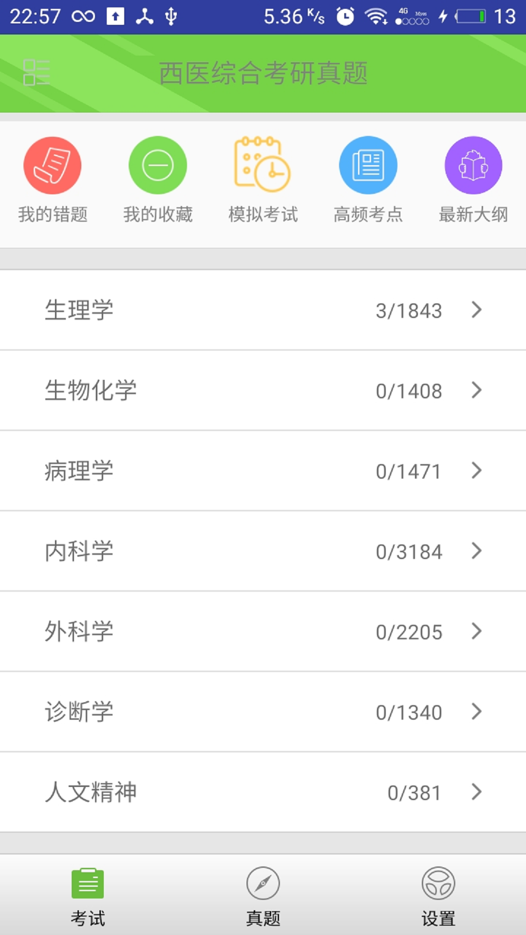 西医综合考研真题手机软件app