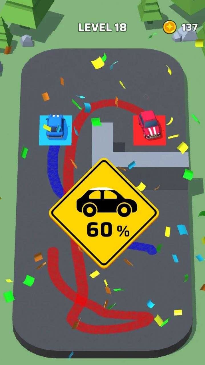 汽车停车场绘制游戏截图