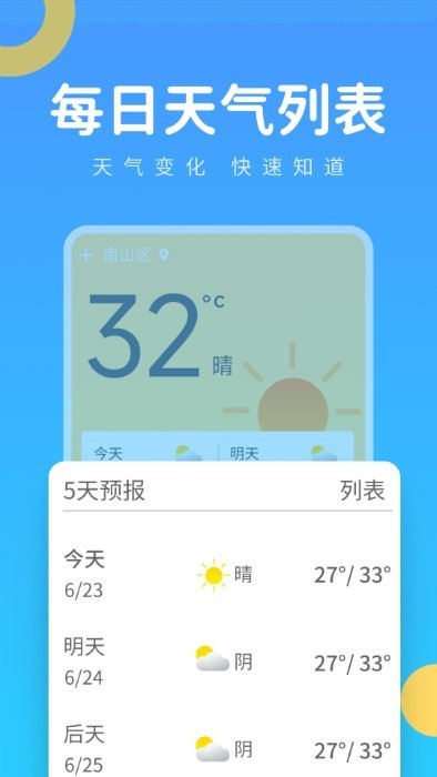 实时气象王软件截图