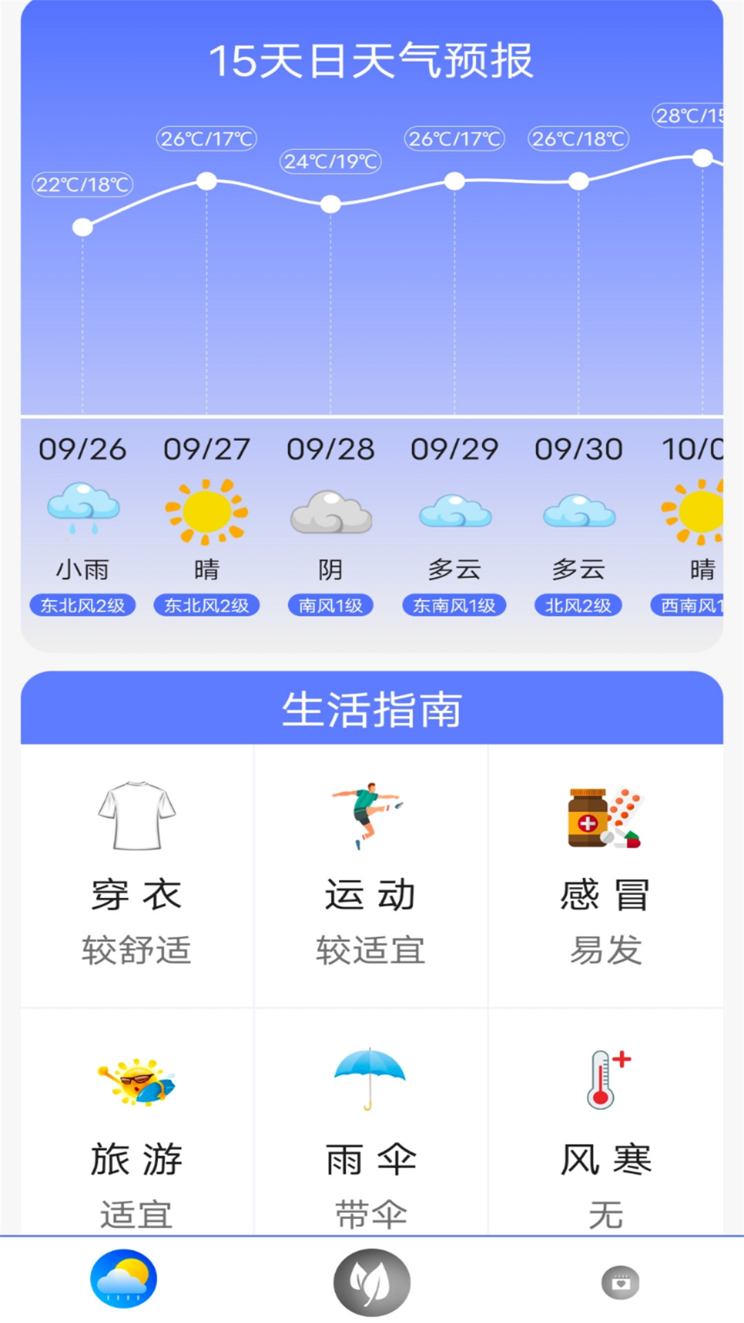 指尖天气预报鸭手机软件app