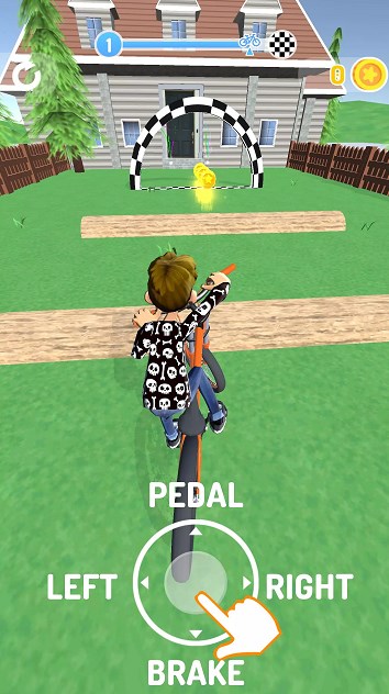 骑自行车的挑战3D游戏截图