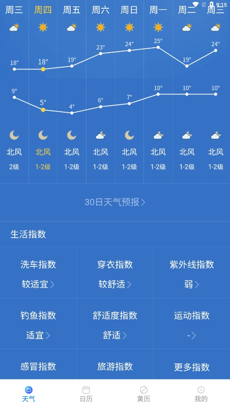 标准天气预报手机软件app