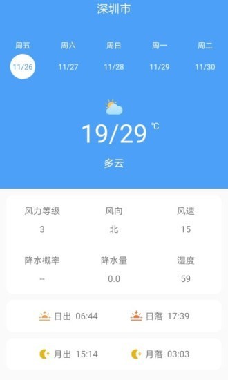 美美天气手机软件app