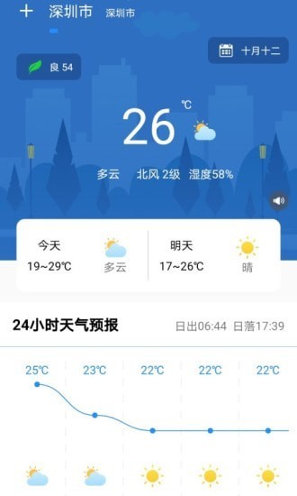 美美天气手机软件app