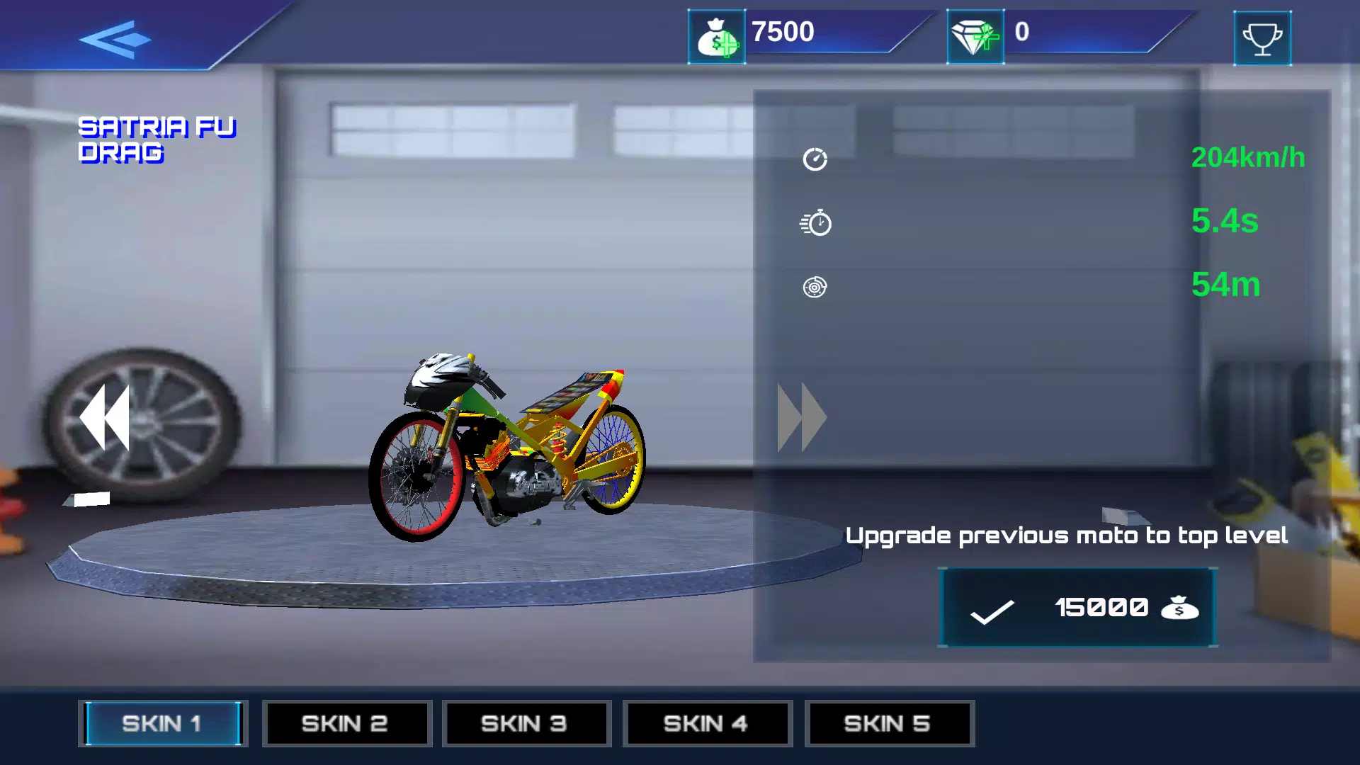 阻力改装摩托车游戏截图
