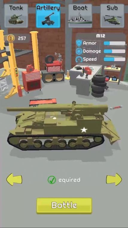 火炮坦克攻击游戏截图