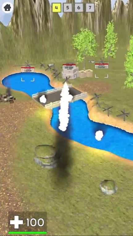 火炮坦克攻击游戏截图