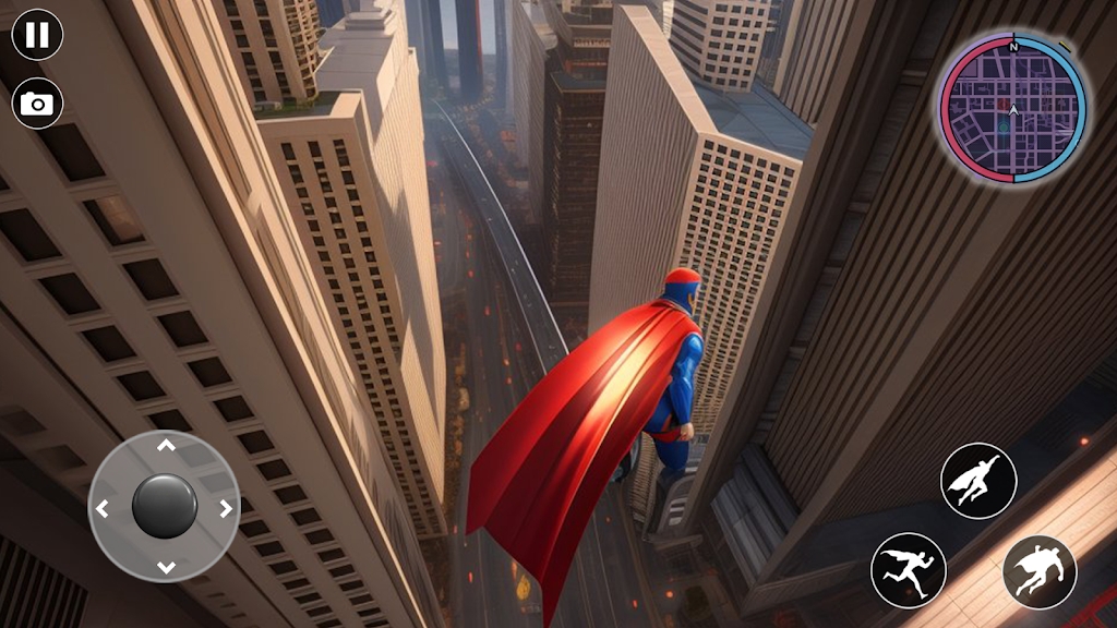 超级英雄飞行救援城市游戏截图