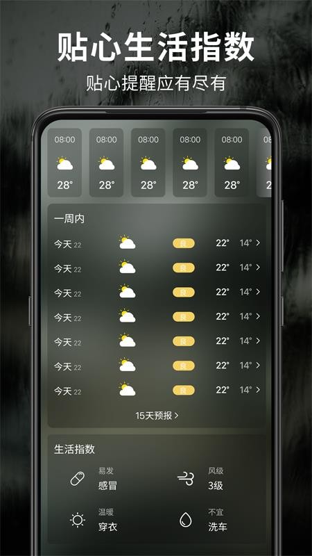 早晚天气预报手机软件app
