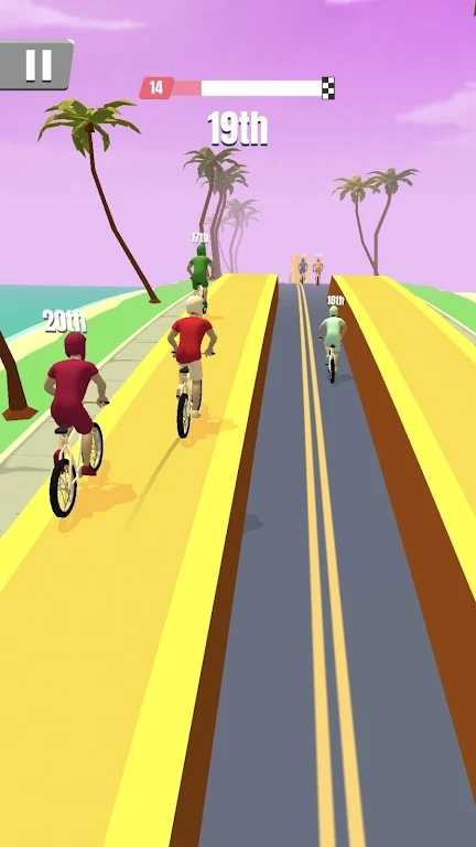 自行车冲刺跑游戏截图