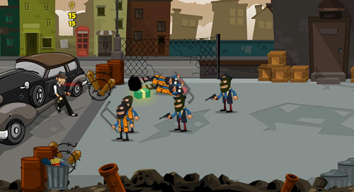 黑帮城市战争防御游戏截图