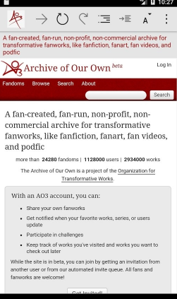 AO3网址链接入口软件截图