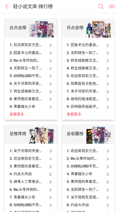 哔哩轻小说手机软件app