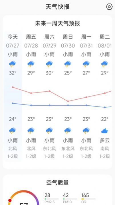 天气快讯软件截图