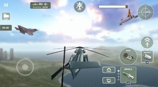 直升机模拟器天空战争手游app