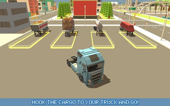 像素卡车城市运输游戏截图