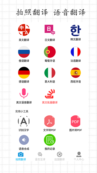 翻译拍照翻译手机软件app