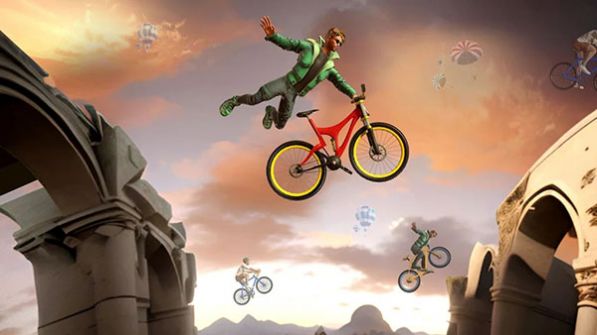 BMX自行车特技跑道游戏截图