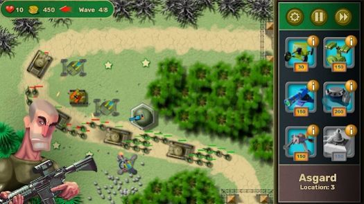 岛屿防御坦克游戏截图