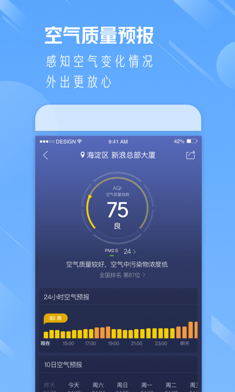 万能实况天气通软件截图