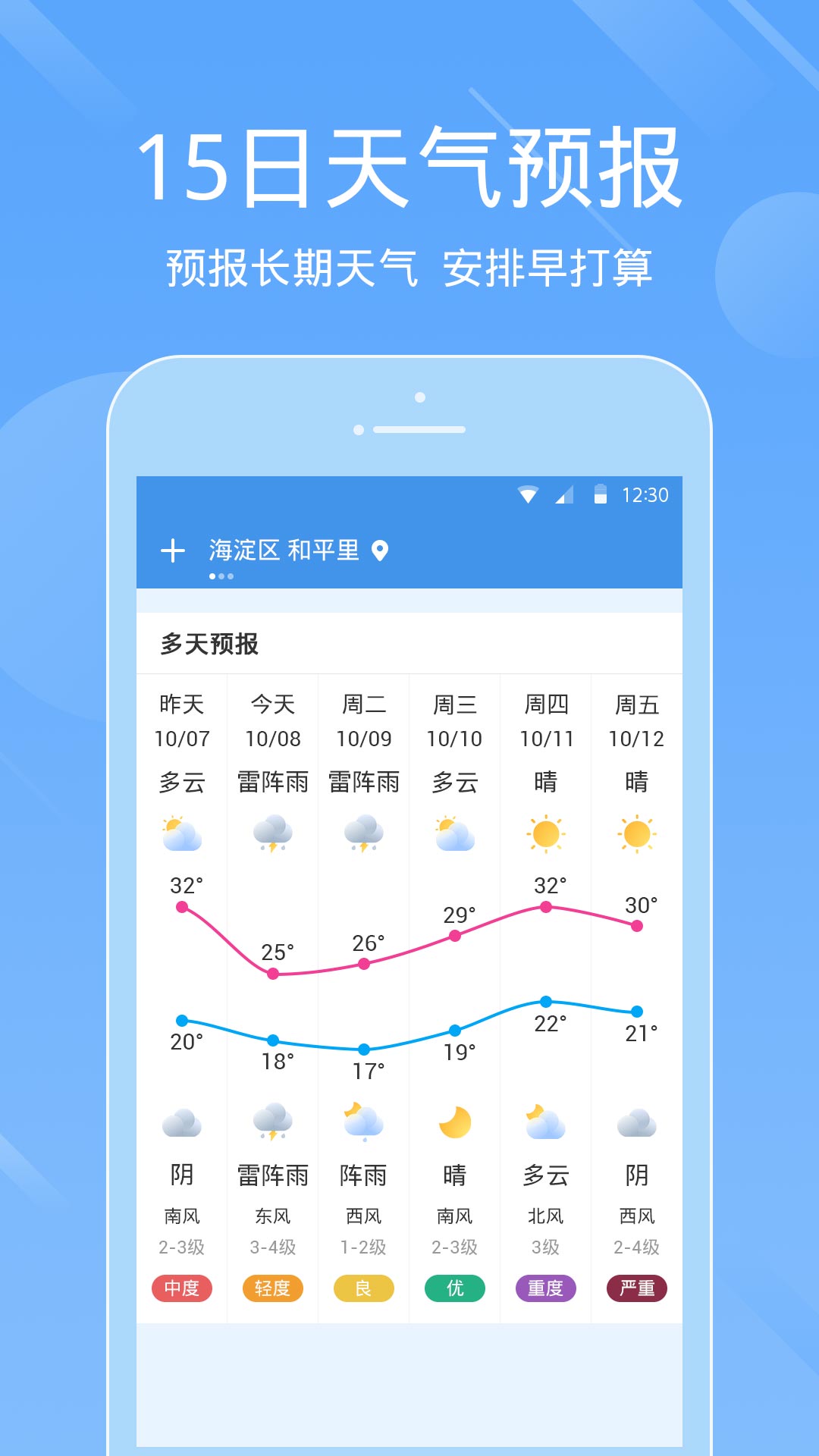 一画天气手机软件app