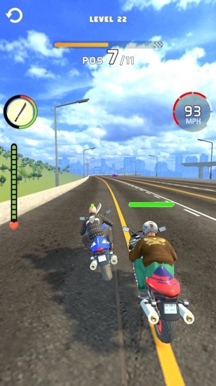3D摩托公路竞赛游戏截图
